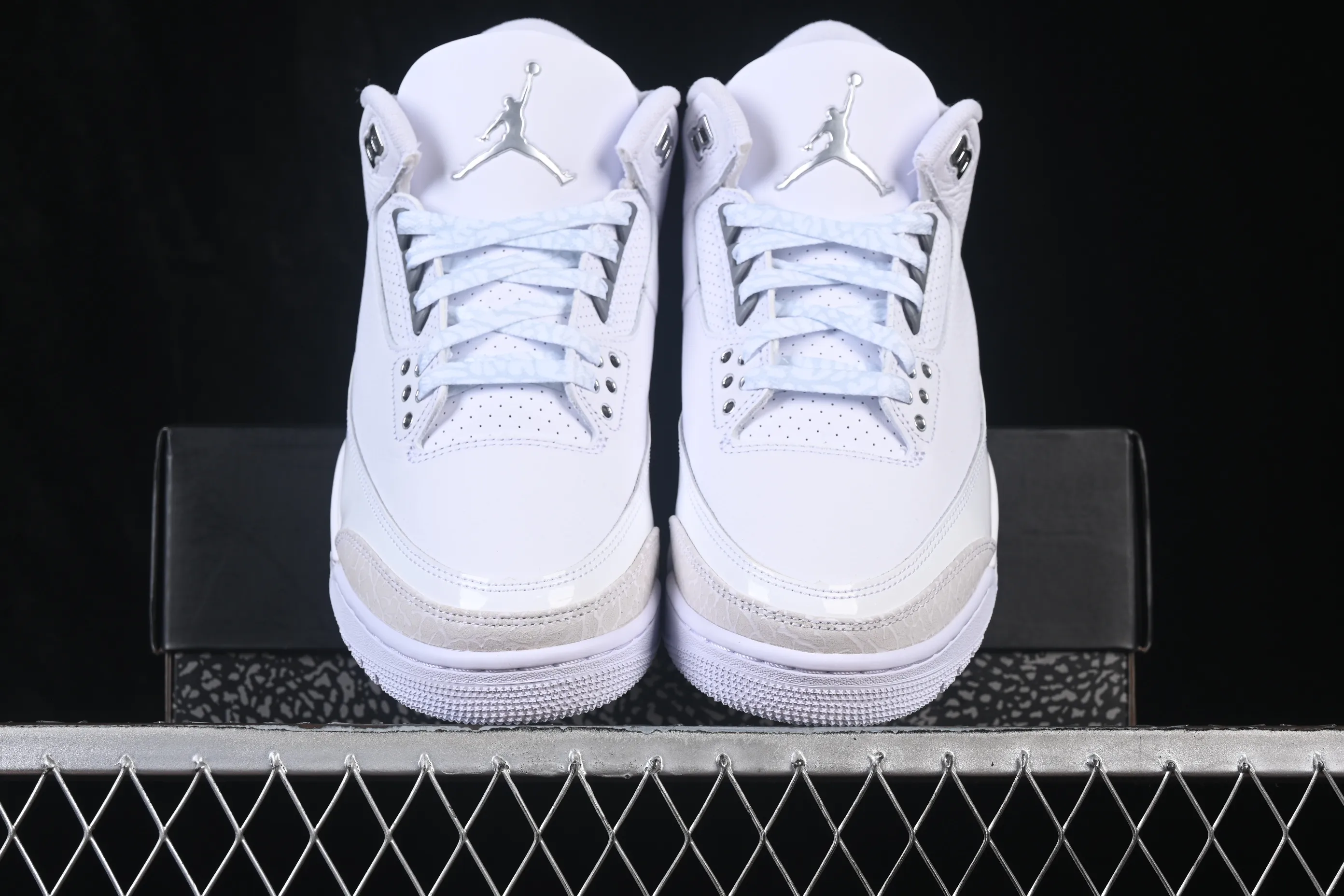 All categories Air Jordan Jordan series basketball shoes Air Jordan 3 LJR version Air Jordan 3 Retro "Pure Money" AJ3 Joe 3 replica white cat CT8532-111